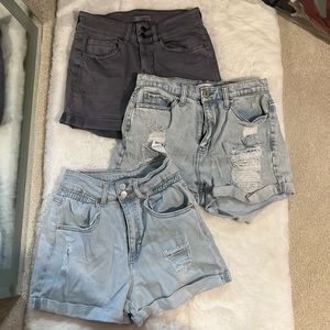 Bundle of three junior shorts